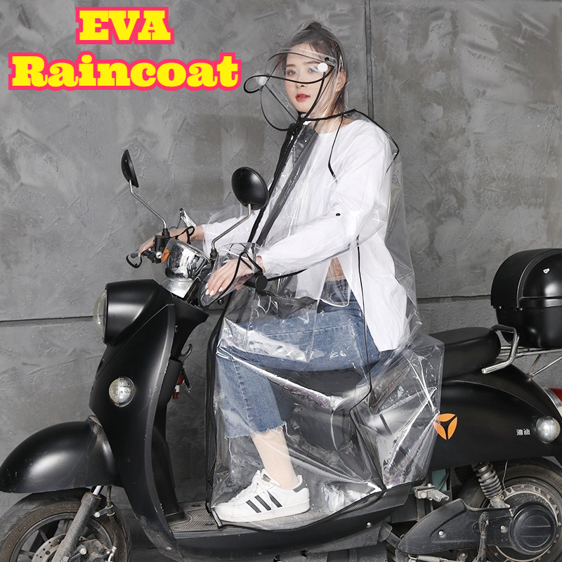 Transparent EVA Rain Poncho Ho - Cycling Commute In Rain incelemesi ve fiyatı