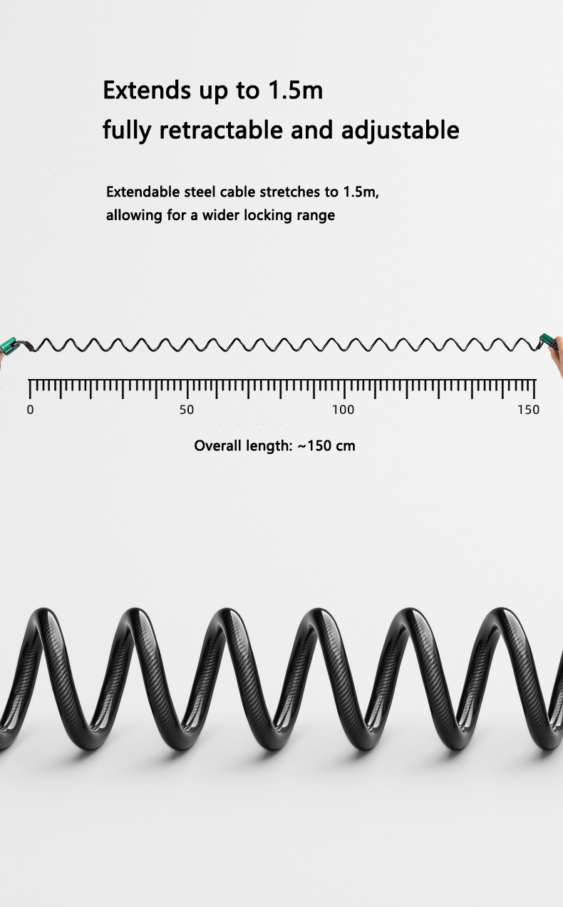 Steel Cable Helmet Lock for Bi - Chain Lock Combination incelemesi ve fiyatı