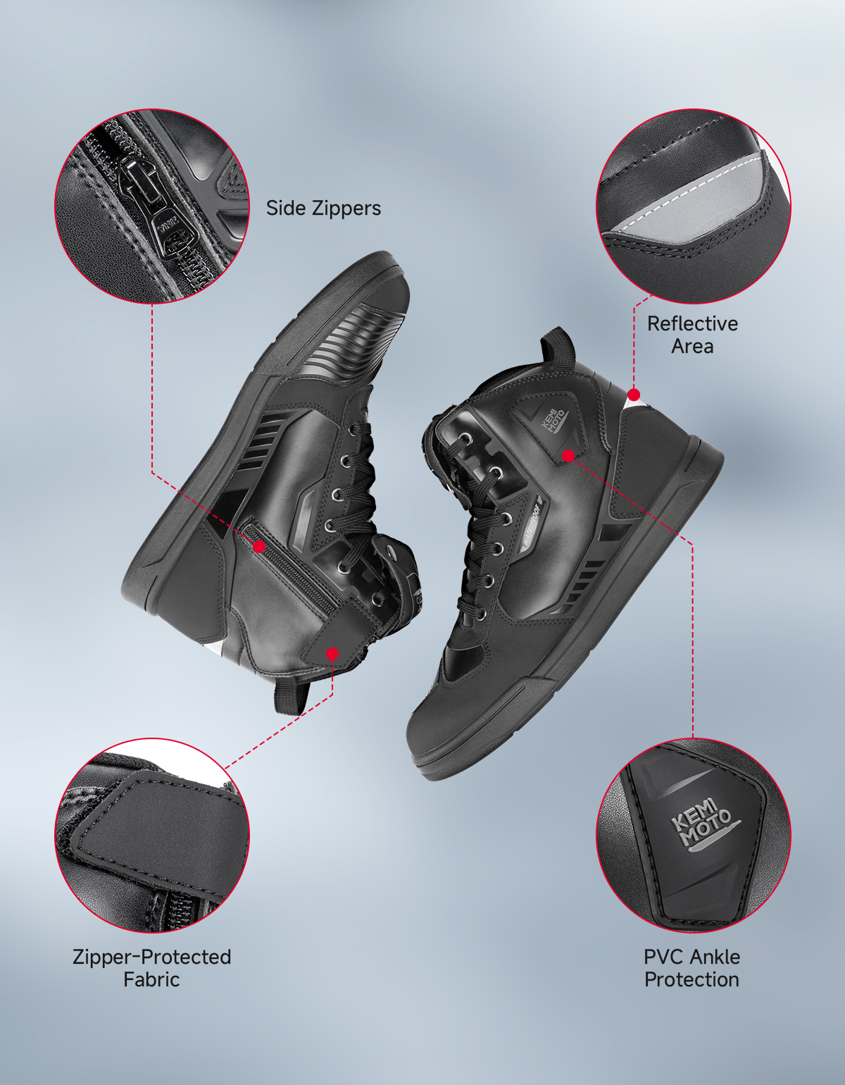 KEMIMOTO Men's Motorcycle Ridi - Cycling Shoes For Commute incelemesi ve fiyatı