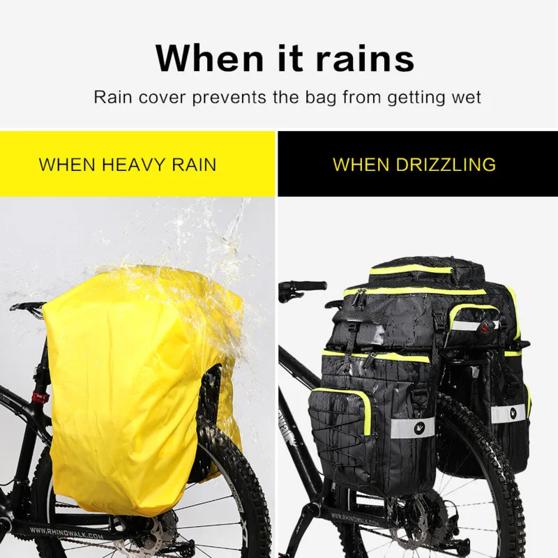 60L 3 In 1 Mountain Road Bicyc - Panniers Waterproof Rear incelemesi ve fiyatı