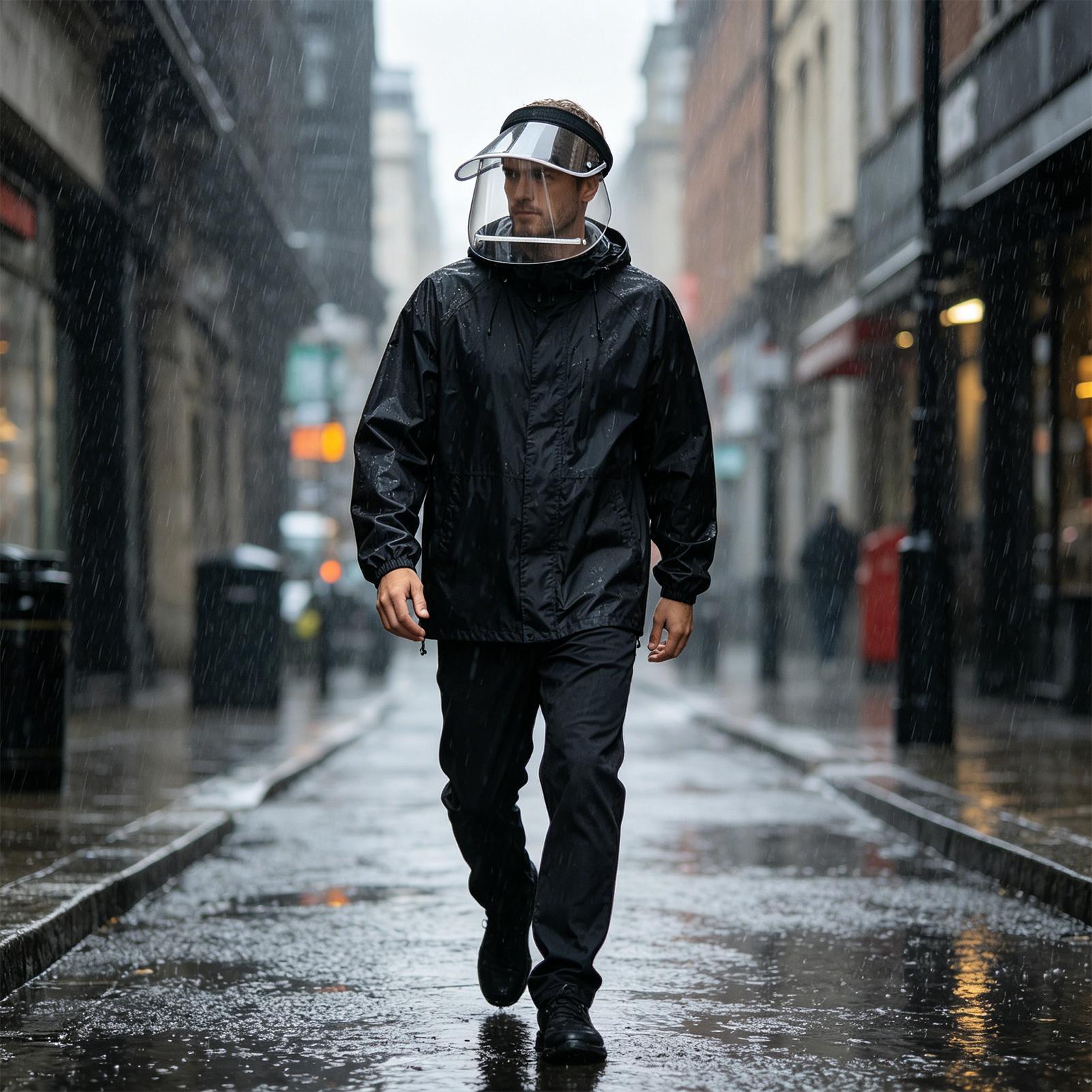 Rain Shield For Face Wide Brim - Cycling Commute In Rain incelemesi ve fiyatı