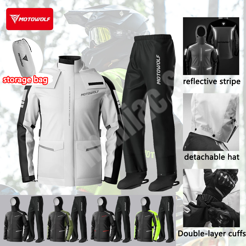 Motorcycle Reflective Raincoat - Cycling Commuter Rain Jacket incelemesi ve fiyatı