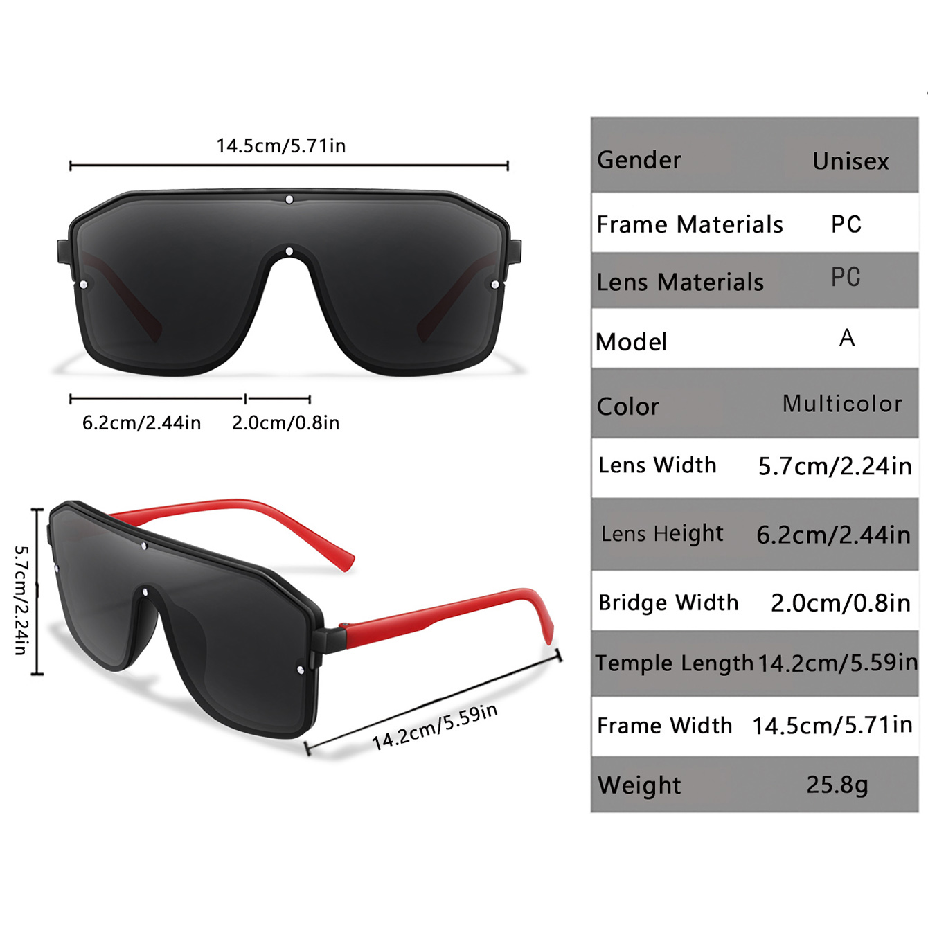 New Brand Square Big Frame Sun - Cycling Zones incelemesi ve fiyatı