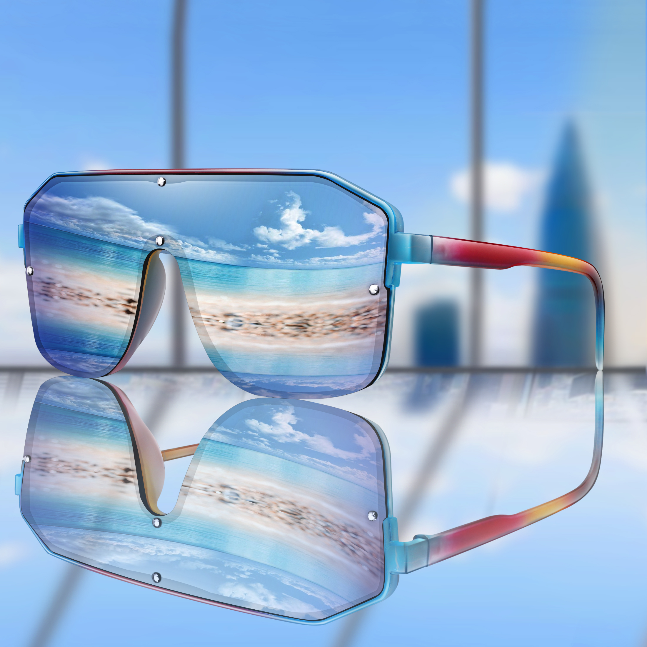New Brand Square Big Frame Sun - Cycling Zones incelemesi ve fiyatı