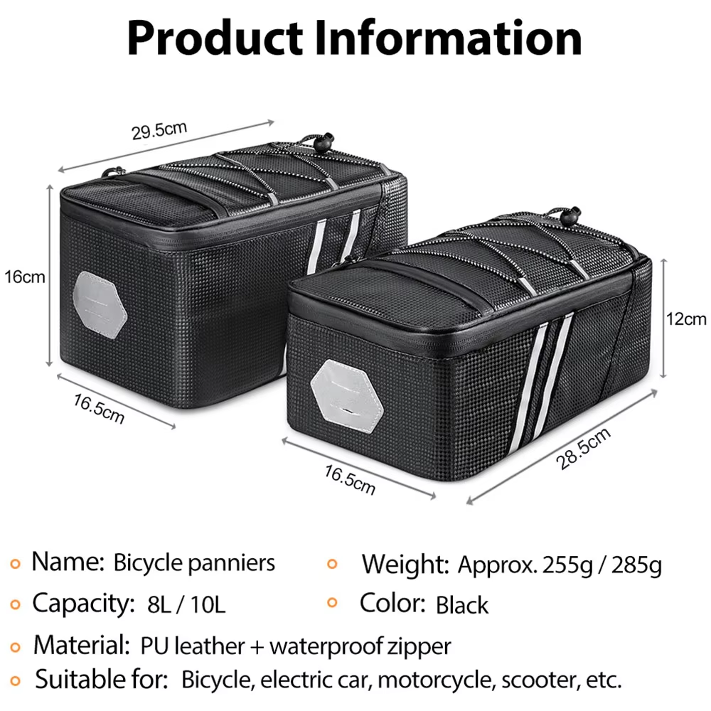 NEWBOLER 8L/10L Bicycle Rear S - Panniers Waterproof Rear incelemesi ve fiyatı