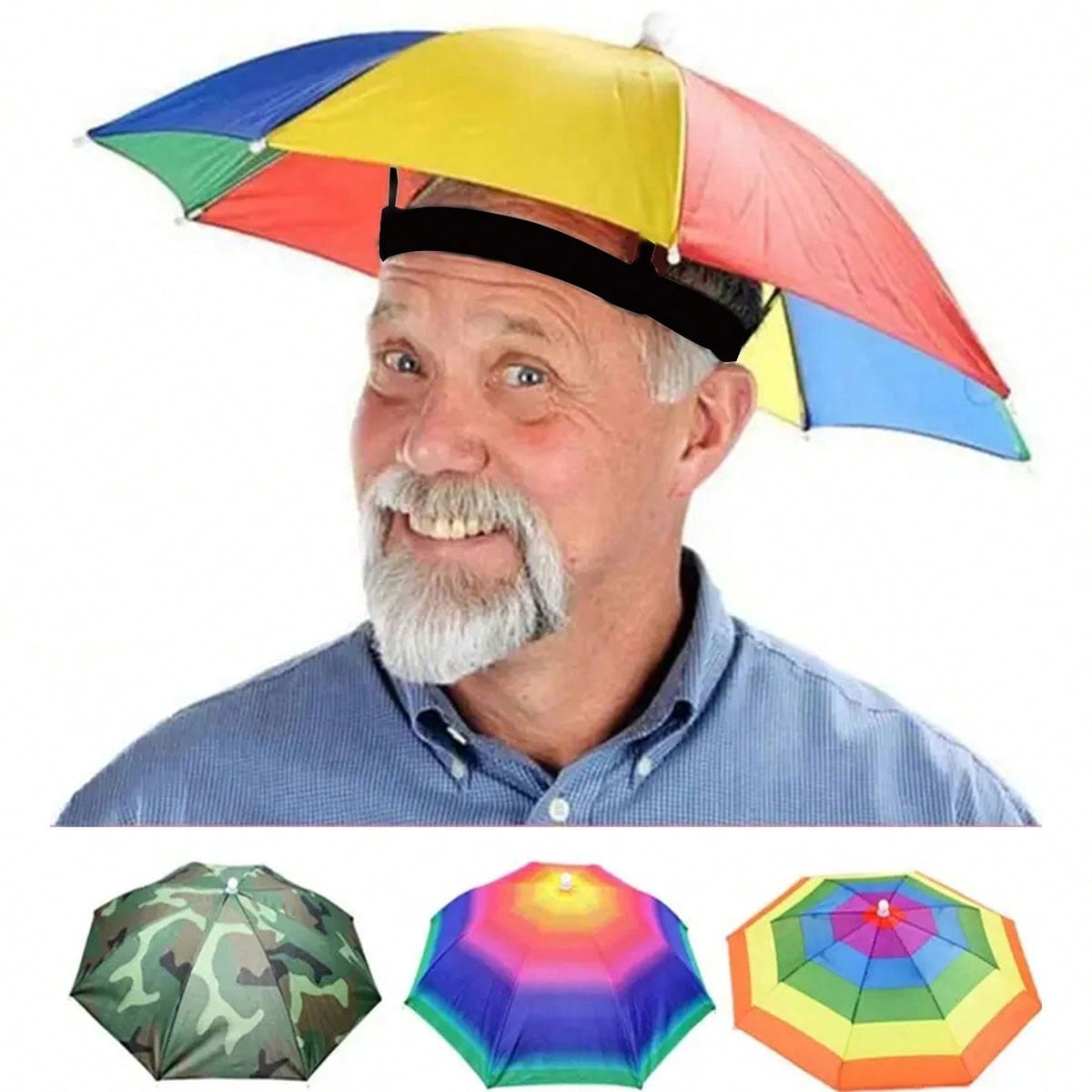 Hands Free Head Wear Umbrella  - Cycling Commute In Rain incelemesi ve fiyatı