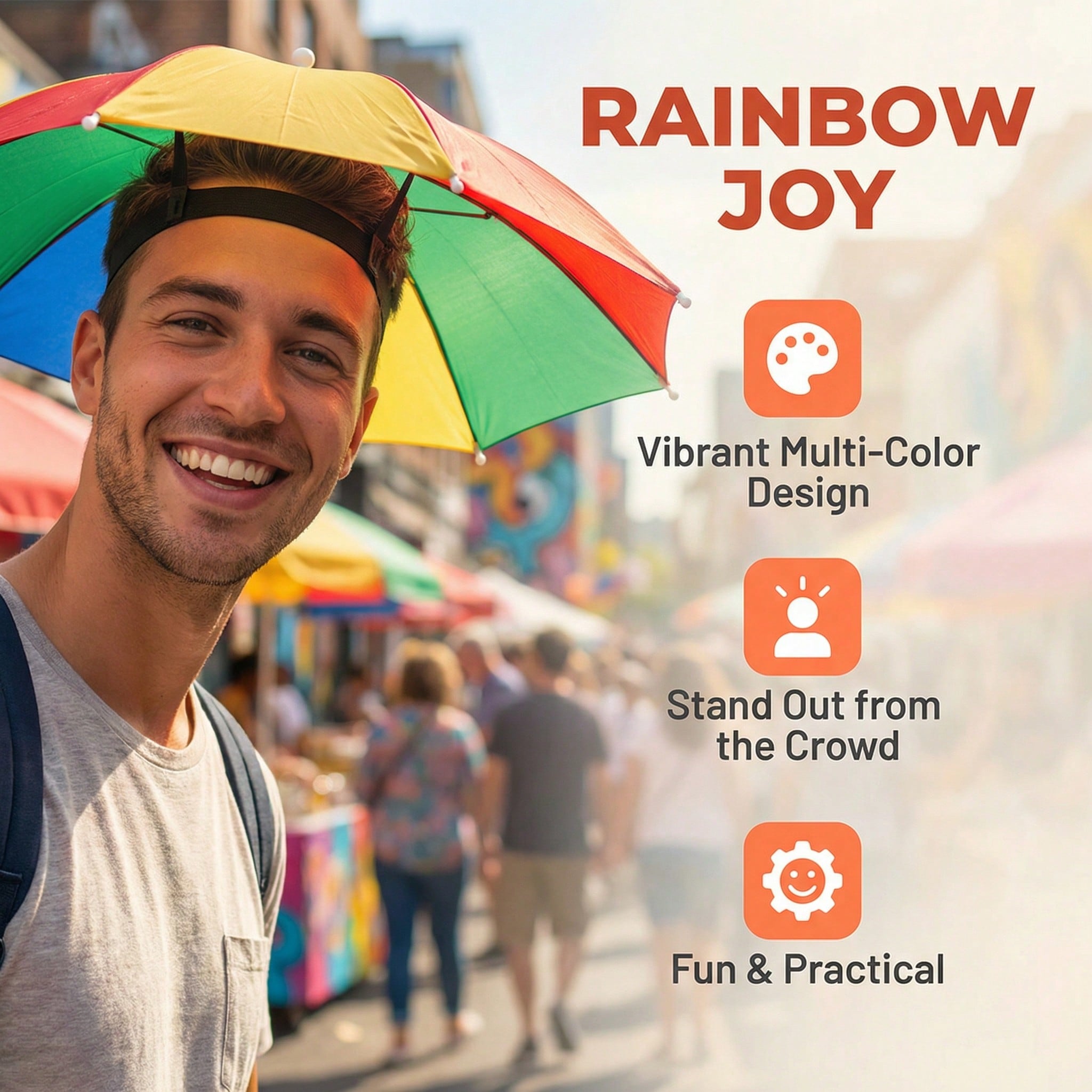 Hands Free Head Wear Umbrella  - Cycling Commute In Rain incelemesi ve fiyatı