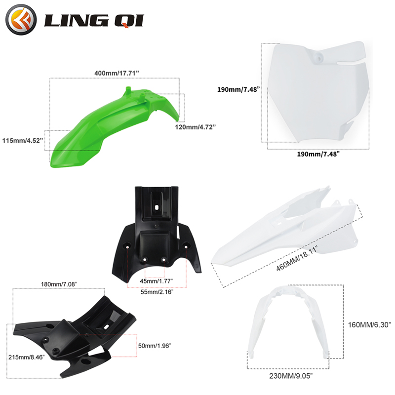 LINGQI RACING KT50 Motorcycle  - Fender Mudguard Set incelemesi ve fiyatı