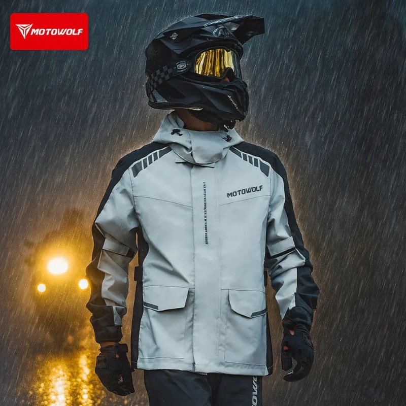 Motowolf Reflective Motorcycle - Cycling Commuter Rain Jacket incelemesi ve fiyatı