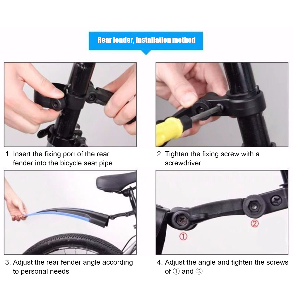 2Pcs Mountain Bike Mudguard Wi - Fender Mudguard Set incelemesi ve fiyatı