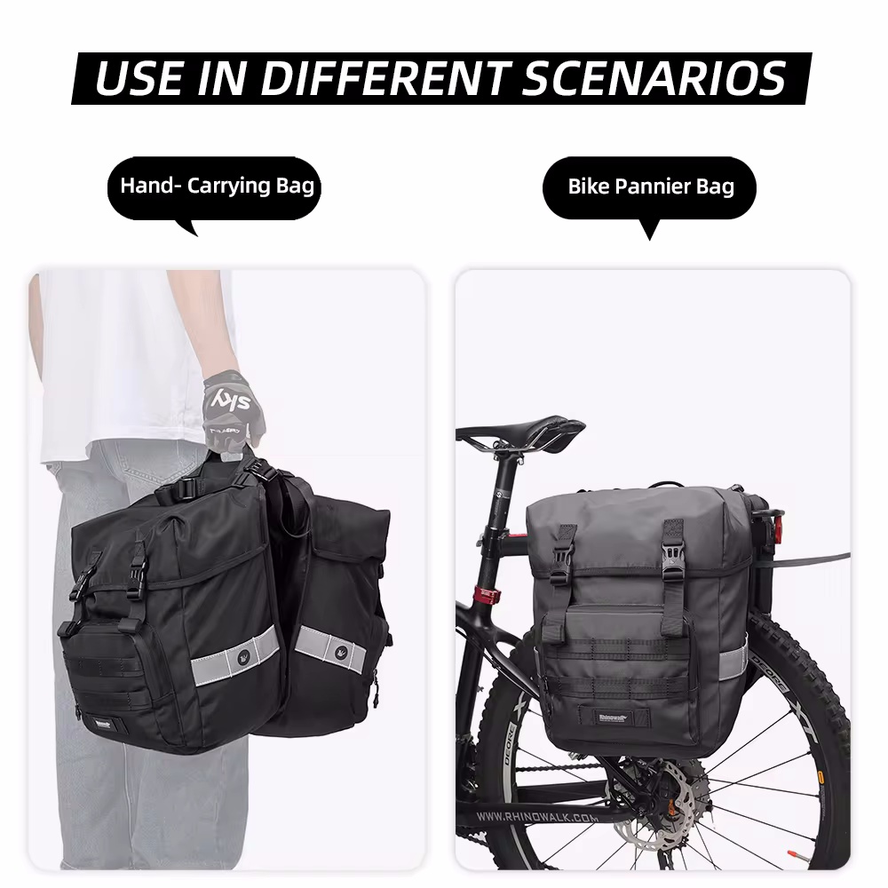 40L Bicycle Pannier Bag 2 in 1 - Panniers Waterproof Rear incelemesi ve fiyatı