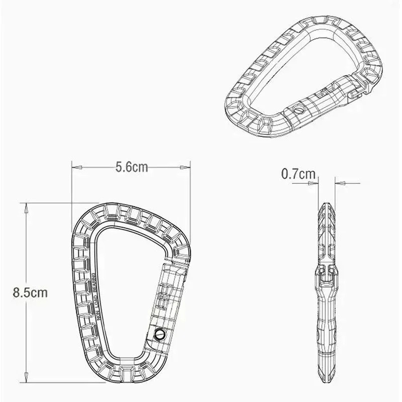 2/5/16Pcs Tactical Carabiner S - Chain Lock Combination incelemesi ve fiyatı