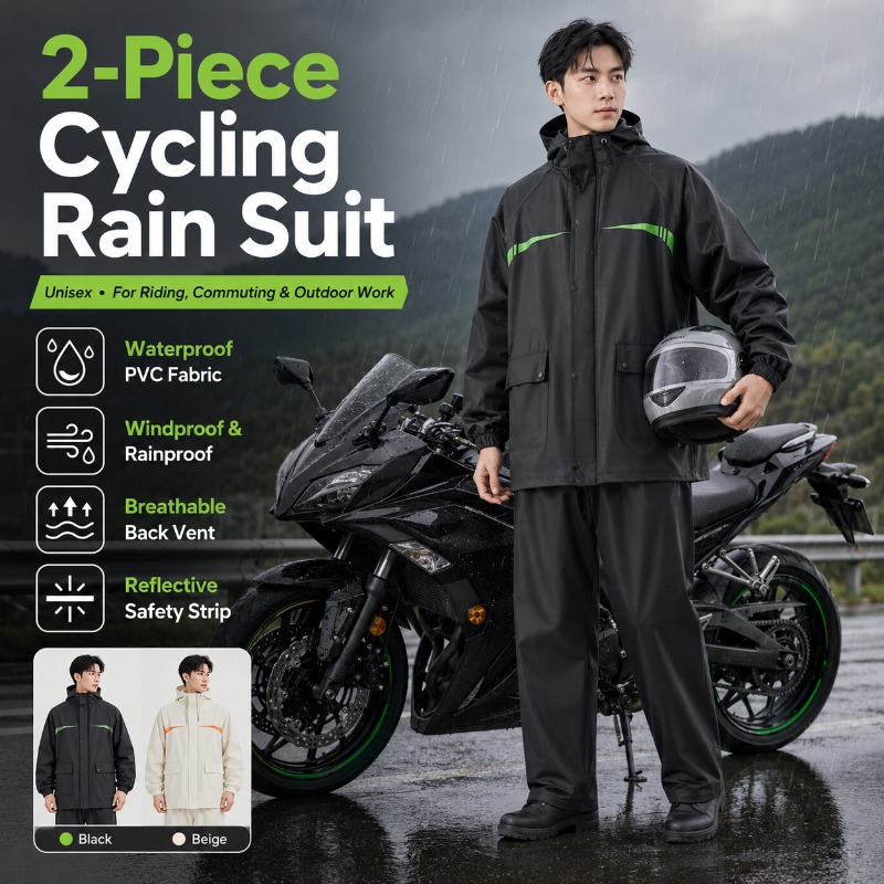 Unisex 2-Piece Waterproof Cycl - Cycling Commute In Rain incelemesi ve fiyatı
