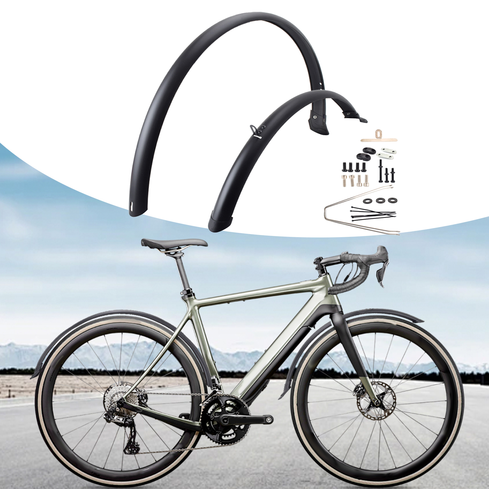 2pcs Road Bike Fenders Bicycle - Fender Mudguard Set incelemesi ve fiyatı