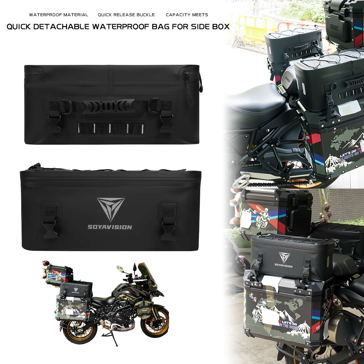 Motorcycle Case Box Bag Waterp - Panniers Waterproof Rear incelemesi ve fiyatı