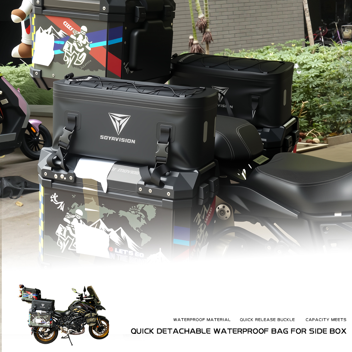 Motorcycle Case Box Bag Waterp - Panniers Waterproof Rear incelemesi ve fiyatı