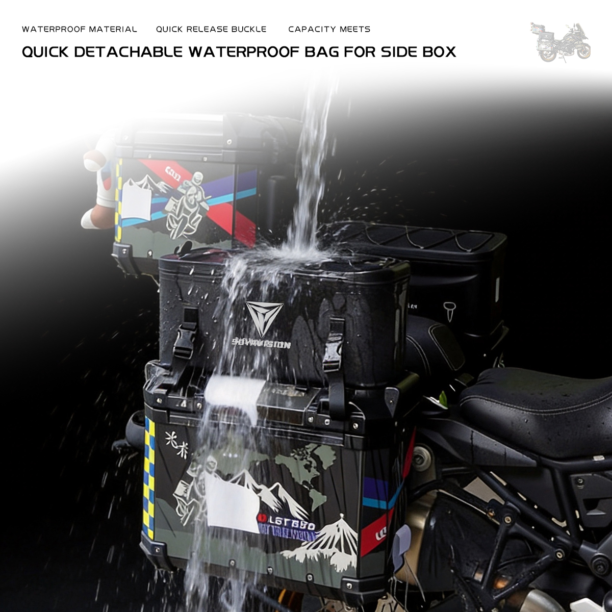 Motorcycle Case Box Bag Waterp - Panniers Waterproof Rear incelemesi ve fiyatı