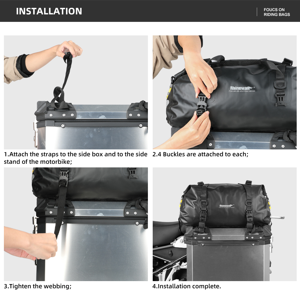 Rhinowalk Motor Side Box Top P - Panniers Waterproof Rear incelemesi ve fiyatı