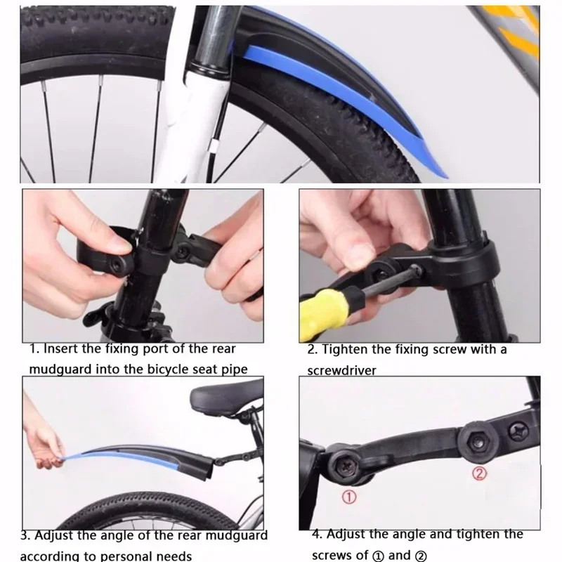 1 Set Bicycle Mudguard Durable - Fender Mudguard Set incelemesi ve fiyatı