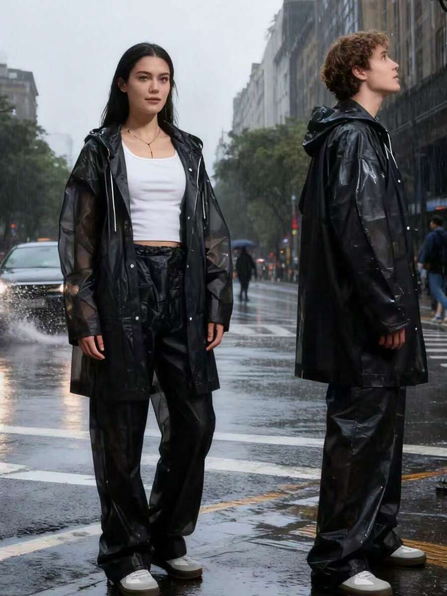 2pcs Unisex full-body rain sui - Cycling Commute In Rain incelemesi ve fiyatı
