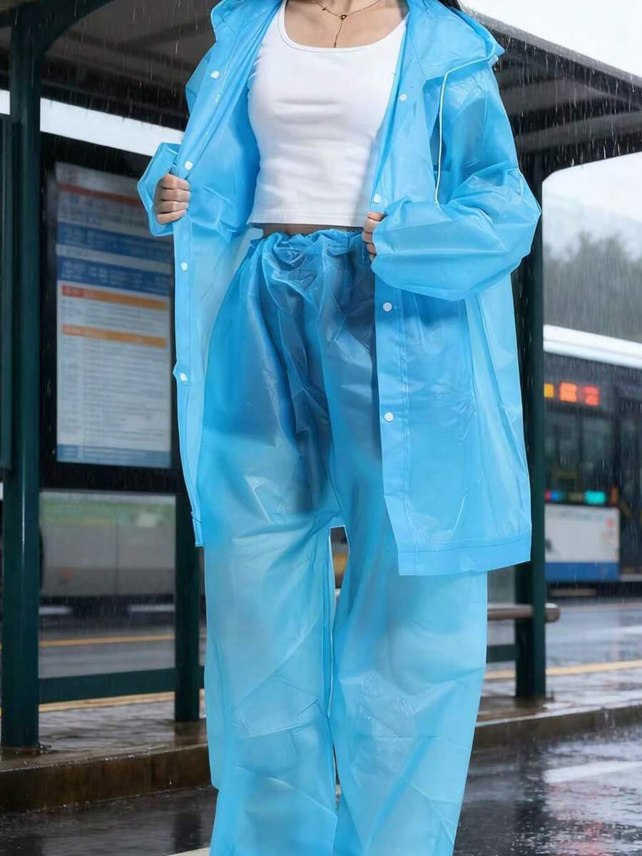 2pcs Unisex full-body rain sui - Cycling Commute In Rain incelemesi ve fiyatı