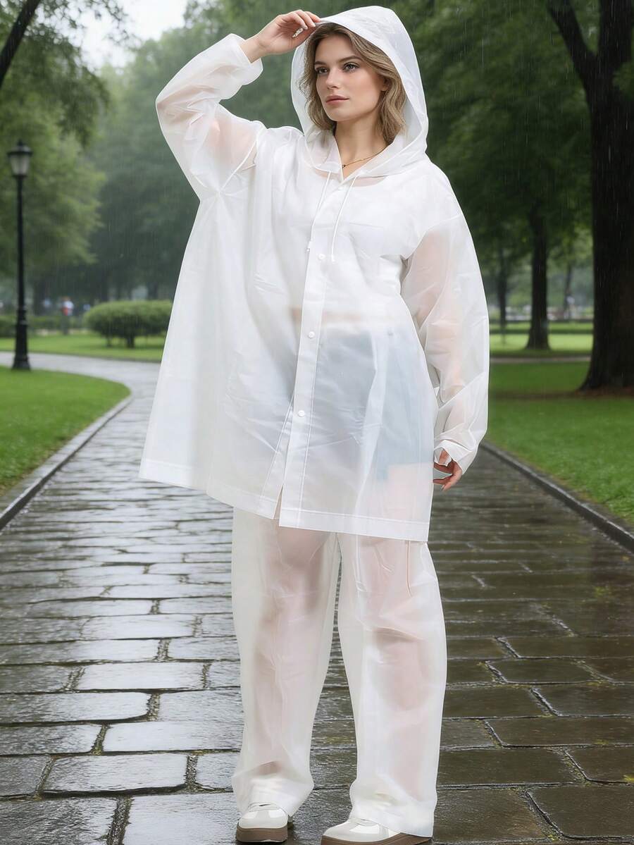 2pcs Unisex full-body rain sui - Cycling Commute In Rain incelemesi ve fiyatı