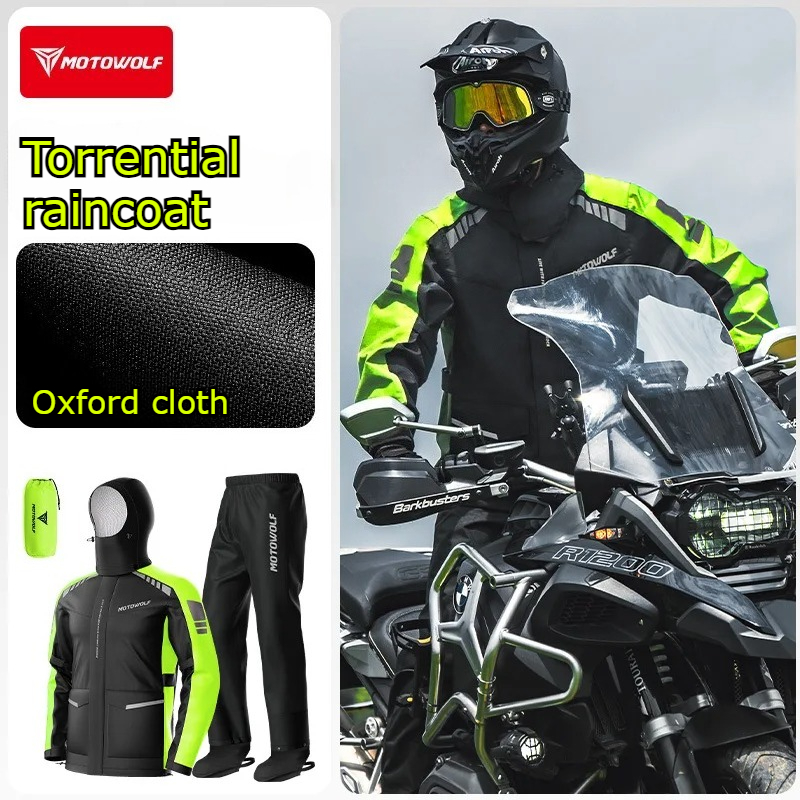 Motowolf Reflective Motorcycle - Cycling Commute In Rain incelemesi ve fiyatı