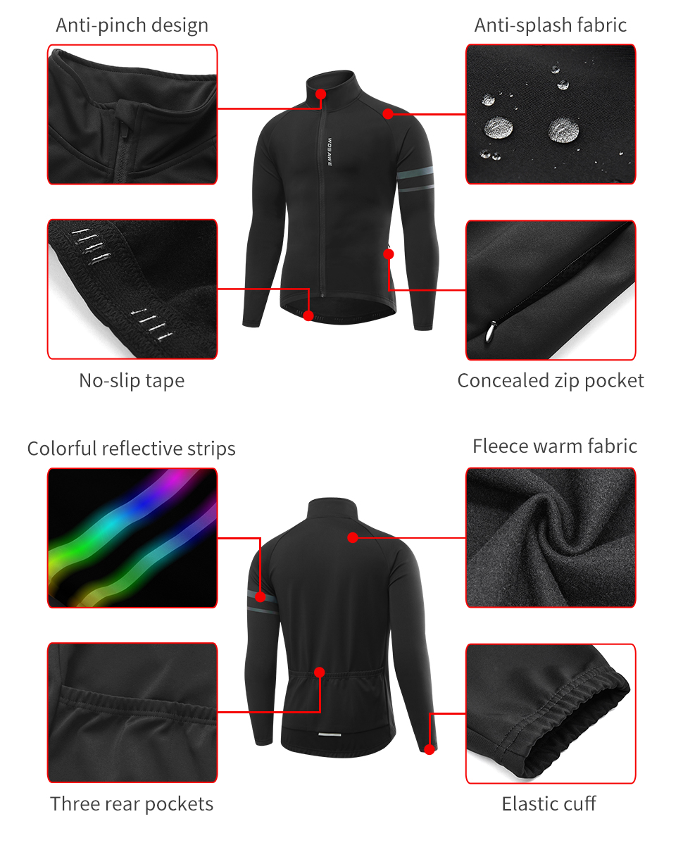 WOSAWE Men'sThermal Winter Cyc - Cycling Commuter Jacket incelemesi ve fiyatı